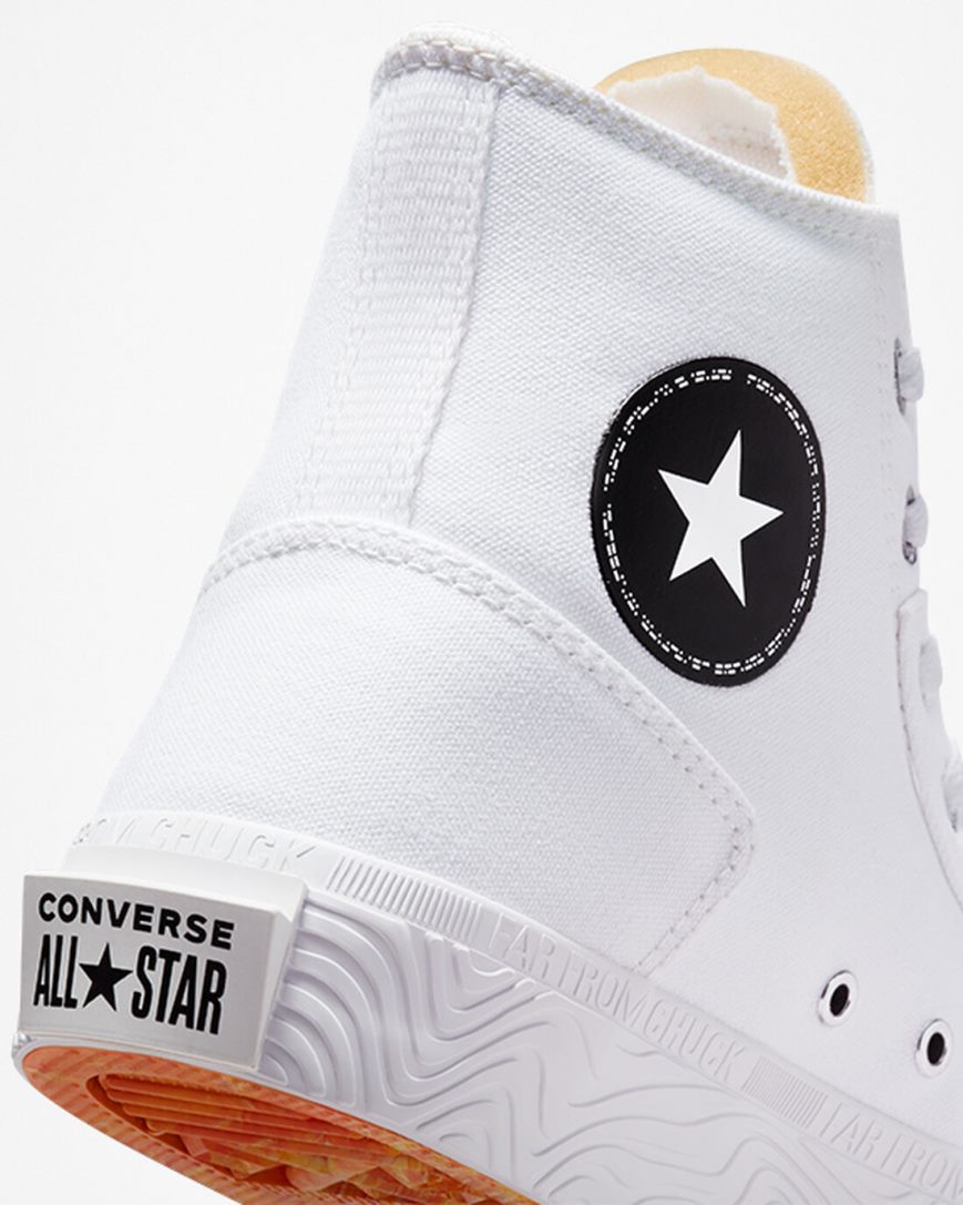 Dámské Boty Vysoké Converse Chuck Taylor Alt Star Platene Bílé Černé Bílé | CZ FWVU27